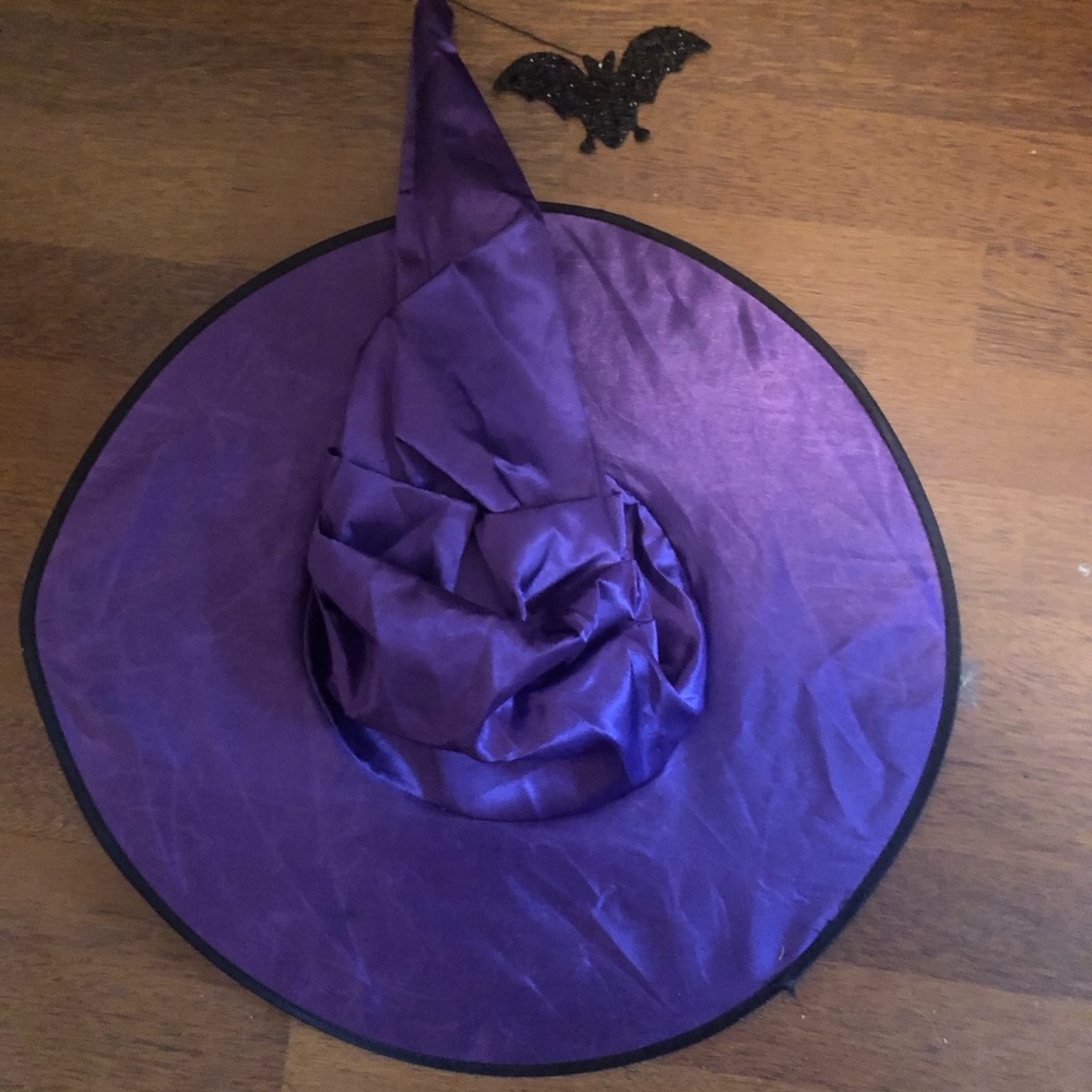 Purple Kids Witch Hat Costume